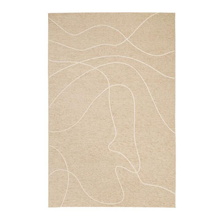 In- & Outdoor Teppich - Porto Lines Creme