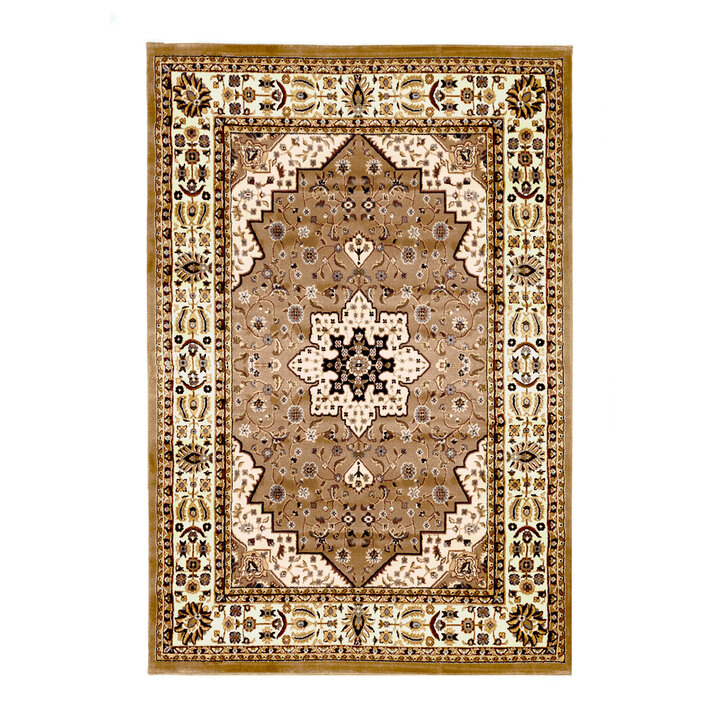 Perserteppich - Rezah Orientalisch Beige Cognac