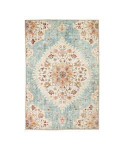 Vintage Gartenteppich - Santo Mandala Hellblau