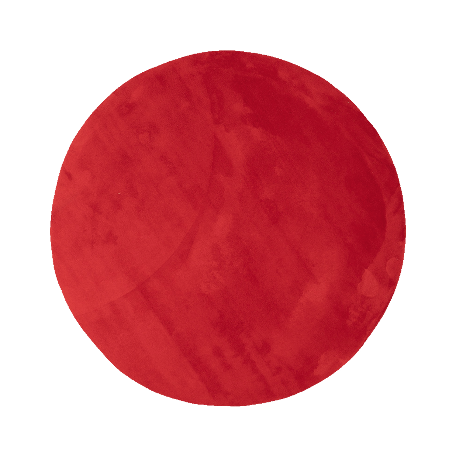 Waschbarer Teppich Rund - Vivid Rot - sfeer