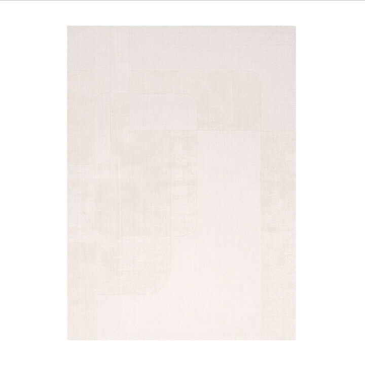 Wollteppich - Giselle Abstrakt Weiß
