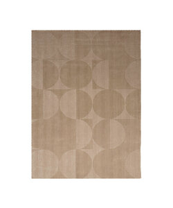 Wollteppich - Giselle Circles Beige