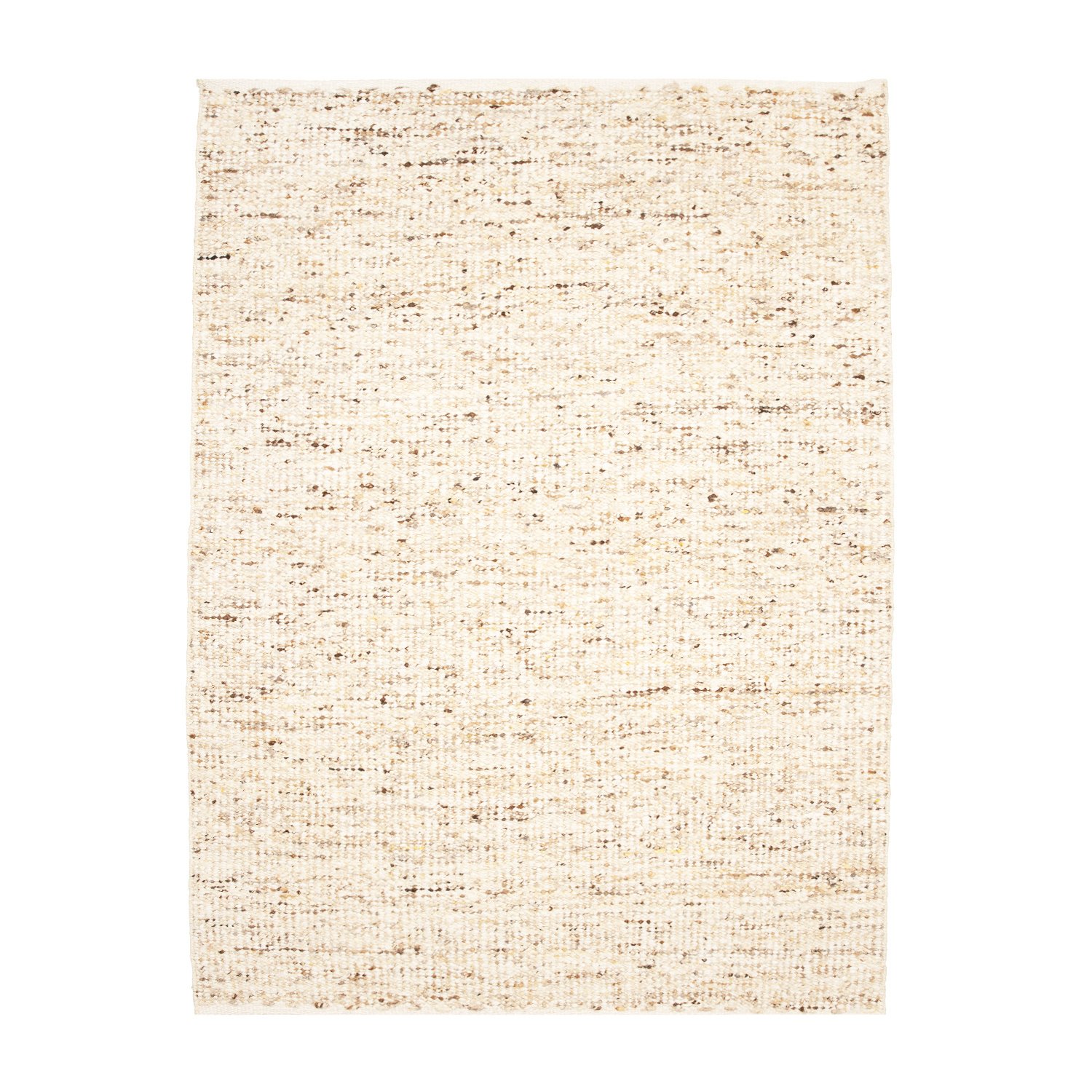 Wollteppich - Nero Beige Meliert - sfeer