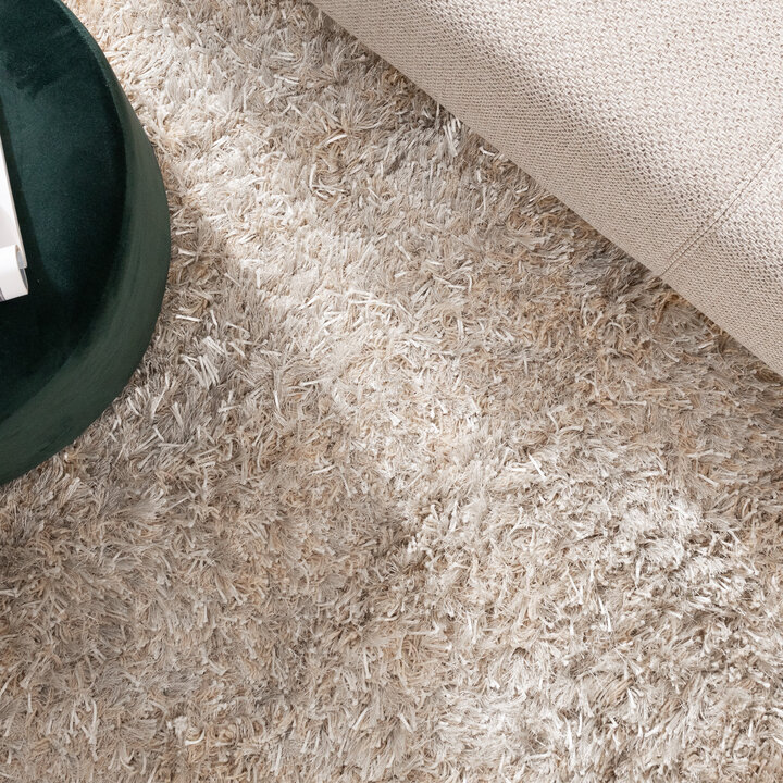 Shaggy Teppich - Grace Weiß