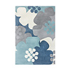 Teppich Floral - Zeso Floral Blau Grau - thumbnail 1