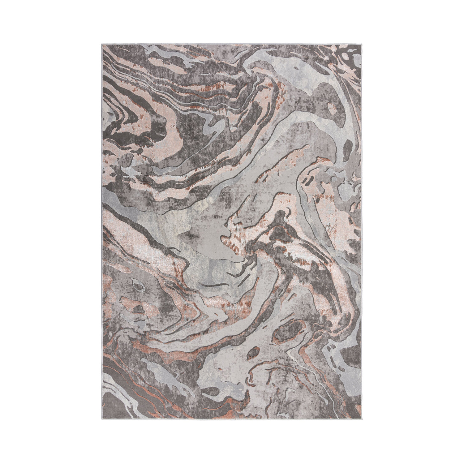 Marmor Teppich - Erio Marbled Grau Rosa - sfeer