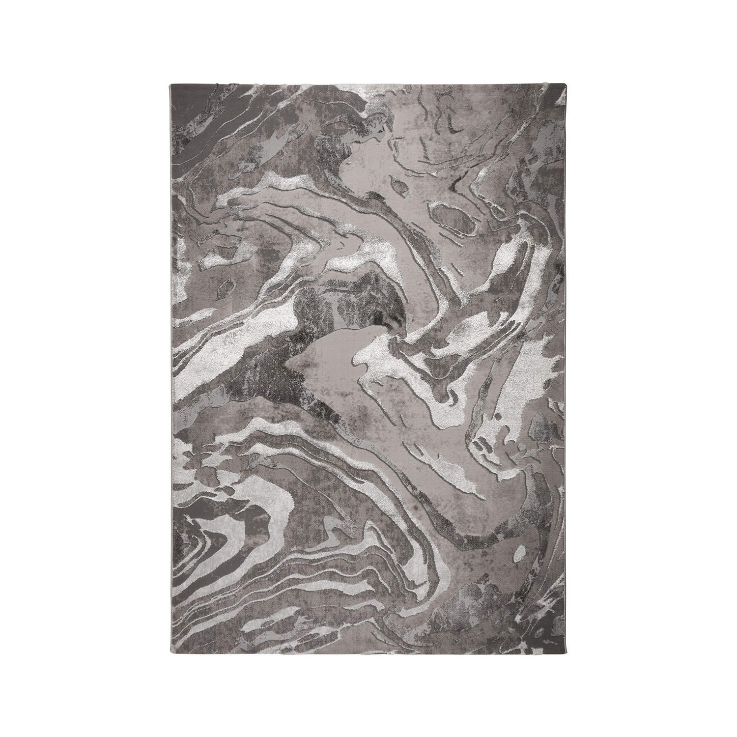 Marmor Teppich - Erio Marbled Grau - sfeer
