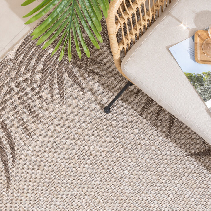 In- & Outdoor Teppich - Tiga Edge Taupe