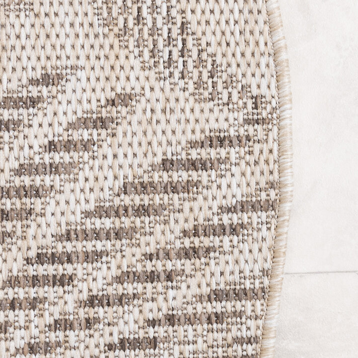 In- & Outdoor Teppich Rund - Tiga Palm Taupe