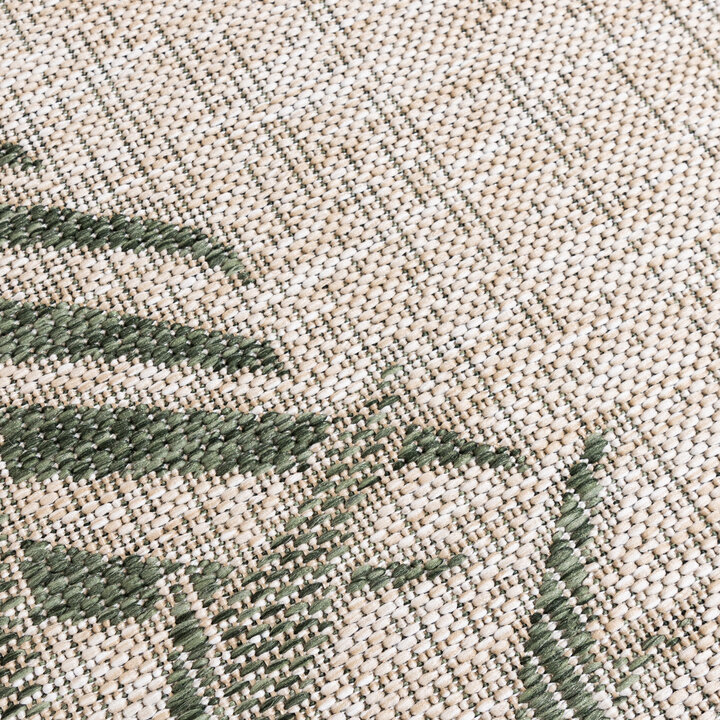 In- & Outdoor Teppich Rund - Tiga Edge Grün