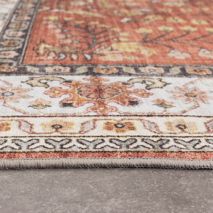 Vintage Gartenteppich - Santo Flora Terrakotta