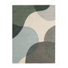 Wollteppich Abstrakt - Clarice Olivgrün Mint - thumbnail 1