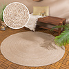 In- & Outdoor Jute Teppich Rund - Bali Braun - thumbnail