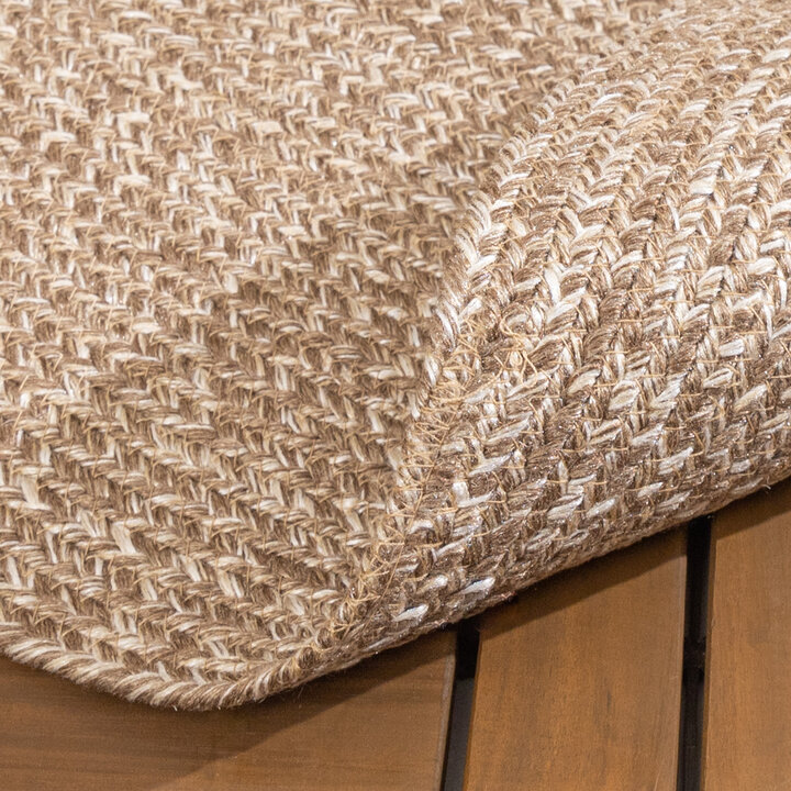 In- & Outdoor Jute Teppich Rund - Bali Braun 