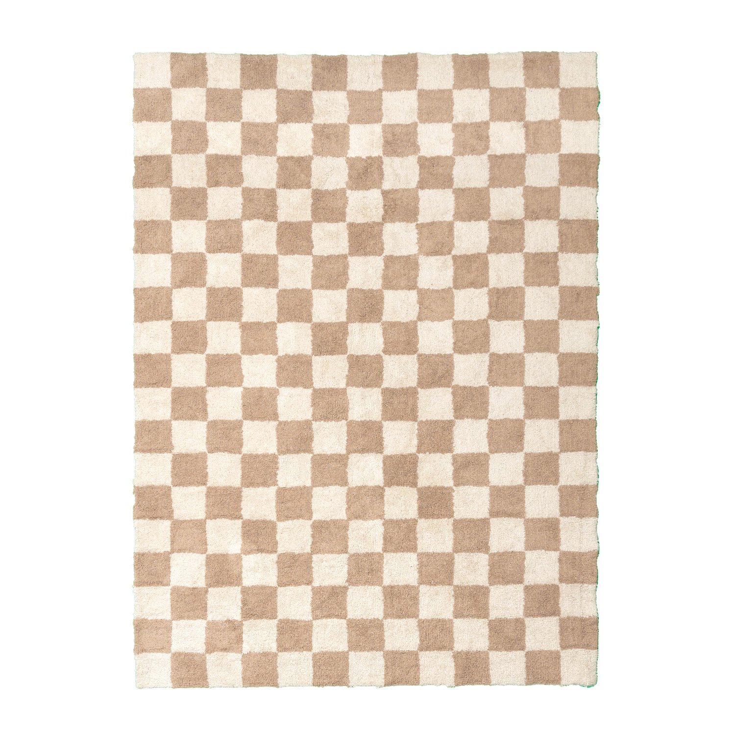 Retro Teppich - Gambit Beige Weiß - sfeer
