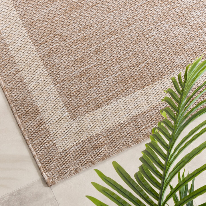 Balkonteppich - Sierra Border Beige Creme