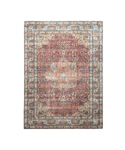 In- & Outdoor Teppich Vintage - Kairo Medaillon Bordeaux