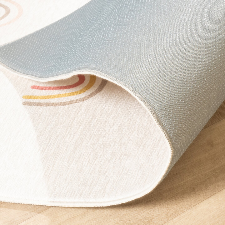 Waschbarer Kinderteppich - Evi Rainbow Bunt