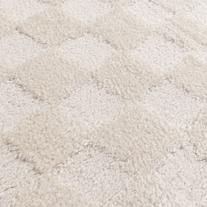 Japandi Teppich - Yori Checkerboard Creme