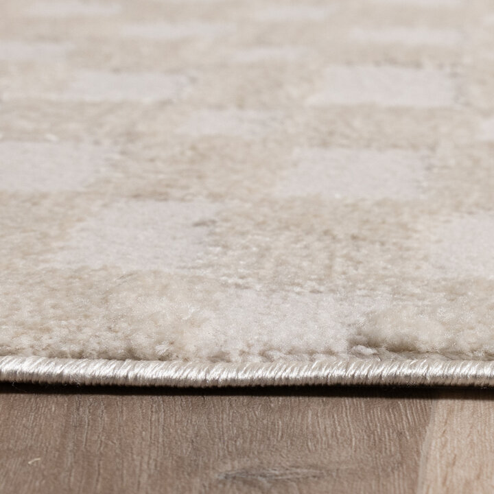 Japandi Teppich - Yori Checkerboard Creme