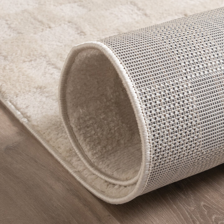 Japandi Teppich - Yori Checkerboard Creme