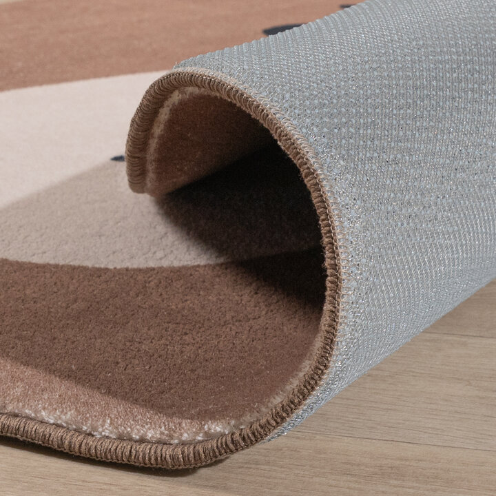 Waschbarer Spielteppich Rund - Sammy Bear Braun