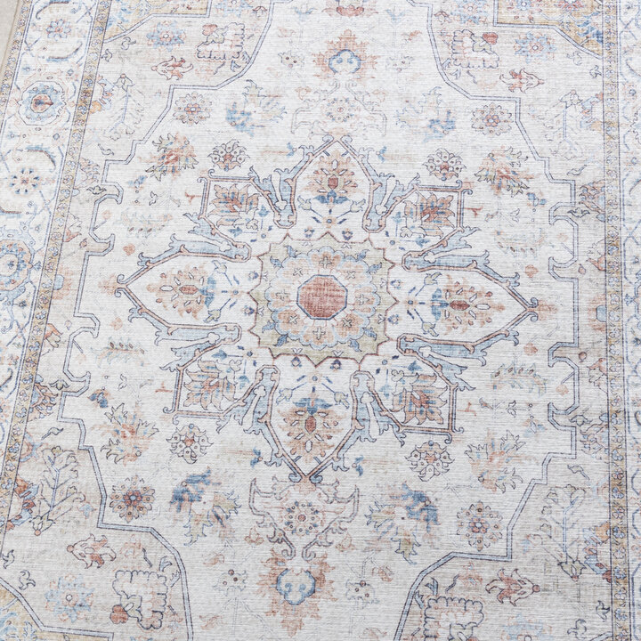 Waschbarer Läufer - Domingo Mandala Weiß