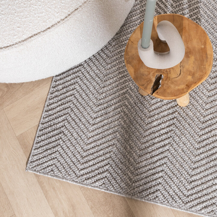 Nachhaltiger Teppich - Lorre Lines Grau Anthrazit 