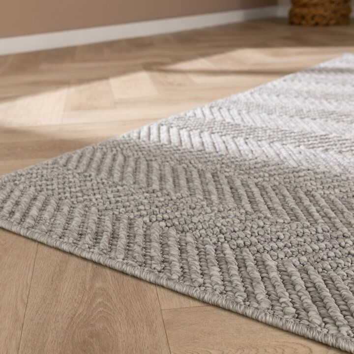 Nachhaltiger Teppich - Lorre Lines Grau Anthrazit 