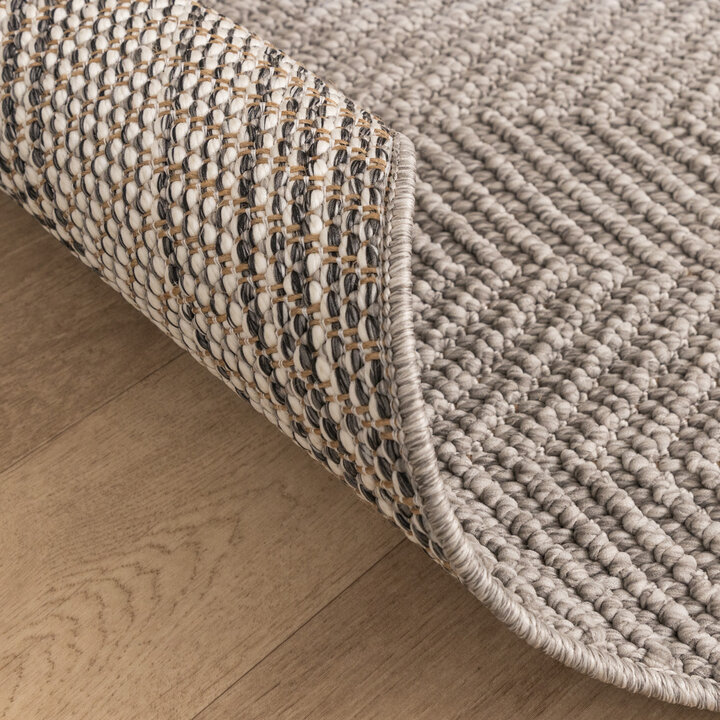 Nachhaltiger Teppich - Lorre Lines Grau Anthrazit 