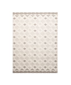 Nachhaltiger Teppich - Lorre Blocks Weiß Grau 