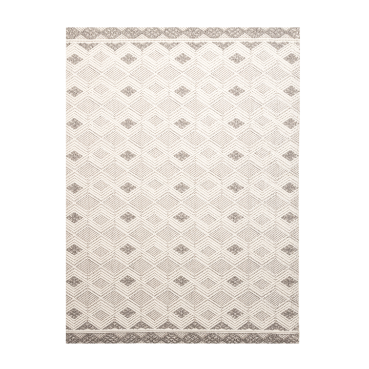 Nachhaltiger Teppich - Lorre Blocks Weiß Grau 