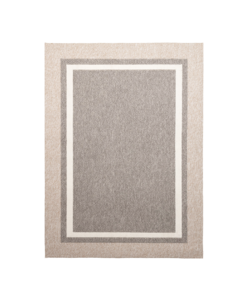 Nachhaltiger Teppich - Lorre Edge Grau Creme 