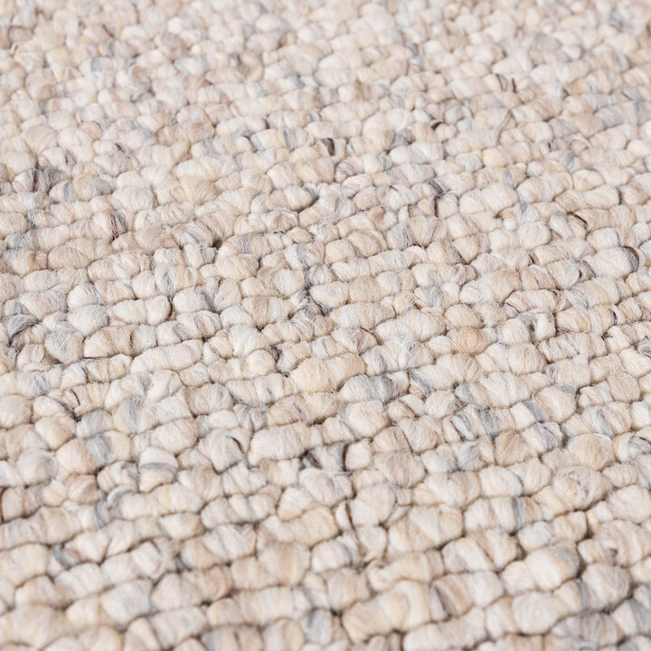 Waschbarer Wollteppich - Bruno Beige Creme