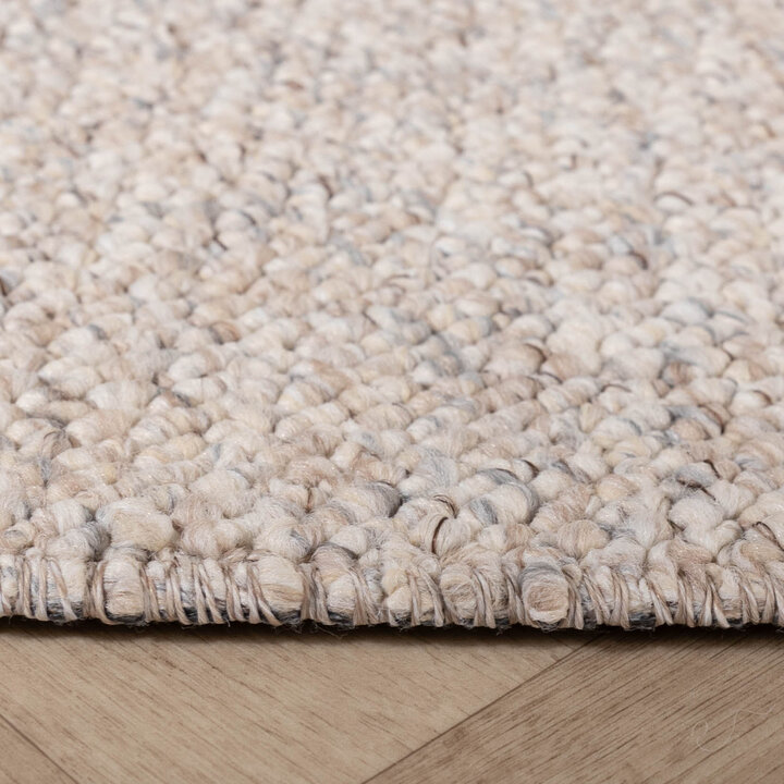 Waschbarer Wollteppich - Bruno Beige Creme