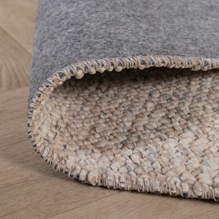 Waschbarer Wollteppich - Bruno Beige Creme