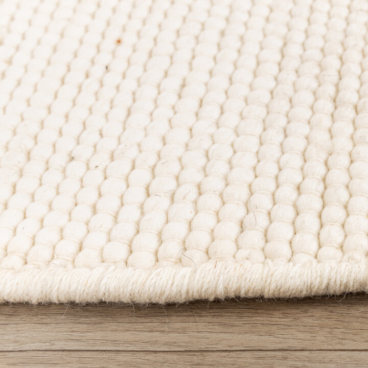 Wollteppich Organisch - Feline Weiß 