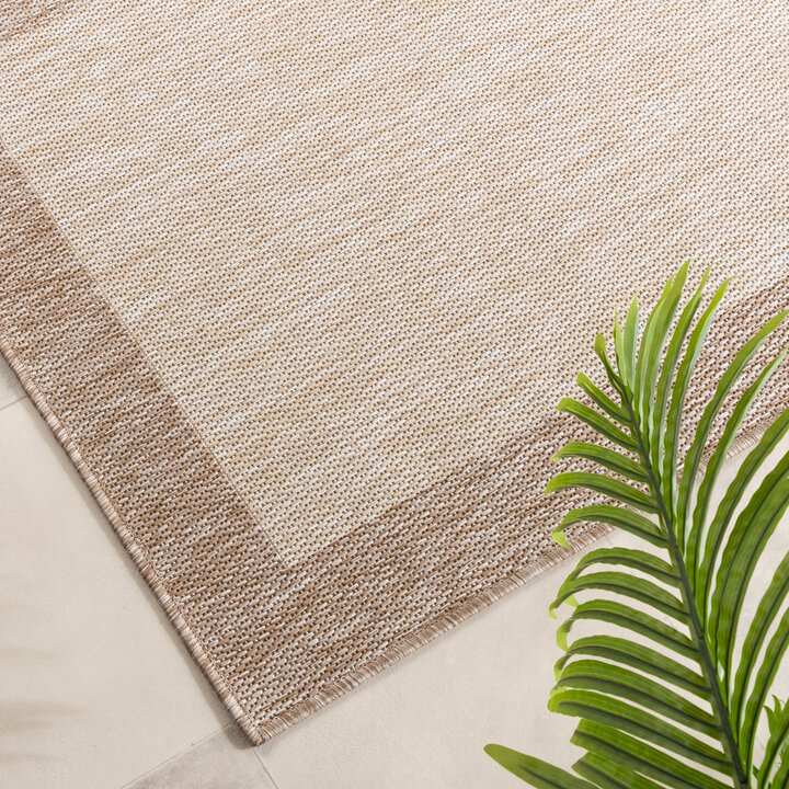 Balkonteppich - Sierra Border Creme Beige