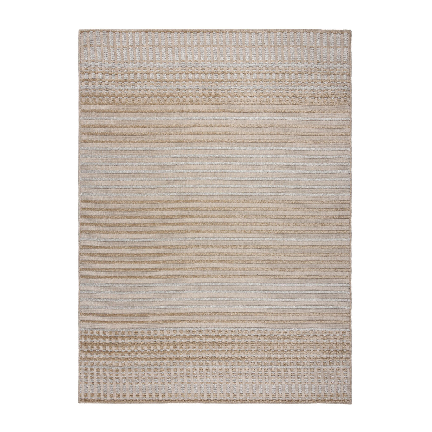 Waschbarer Teppich - Elto Stipe Beige - sfeer