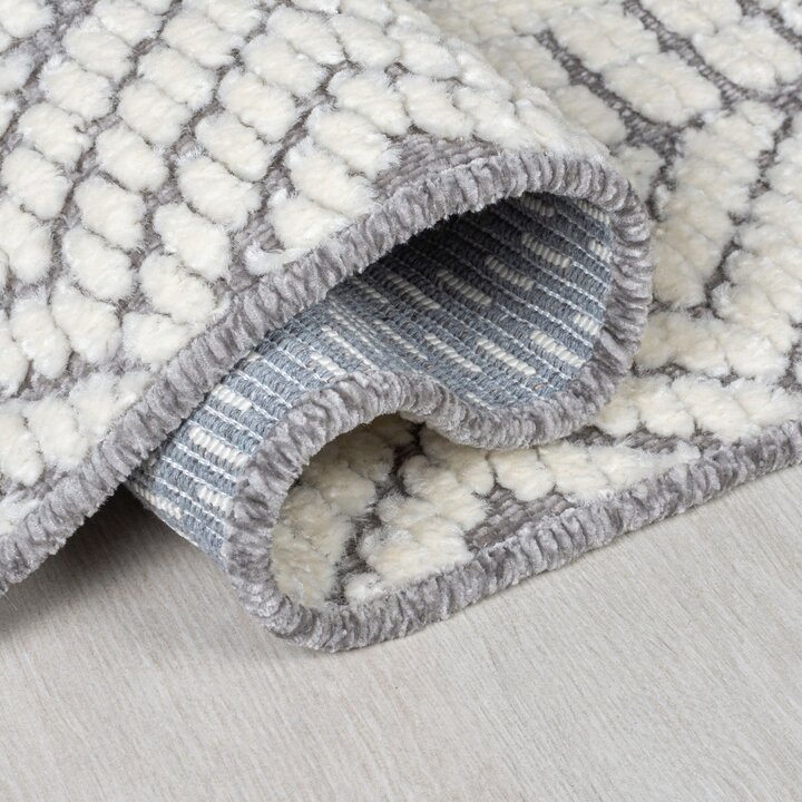 Waschbarer Teppich - Galeo Jaipur Grau