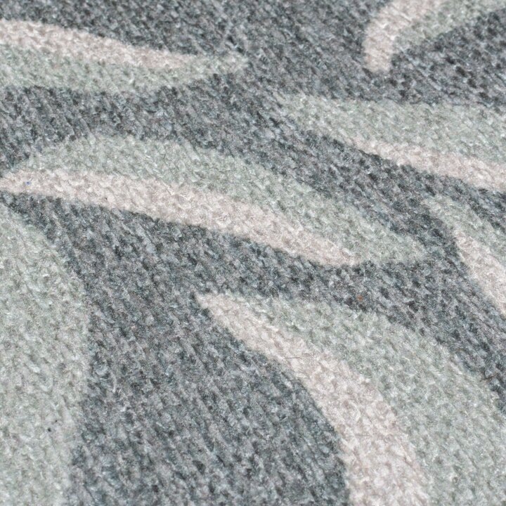 Waschbarer Teppich - Reido Leaves Grün