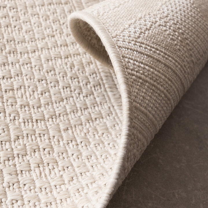 In- & Outdoor Teppich - Dunes Geo Creme
