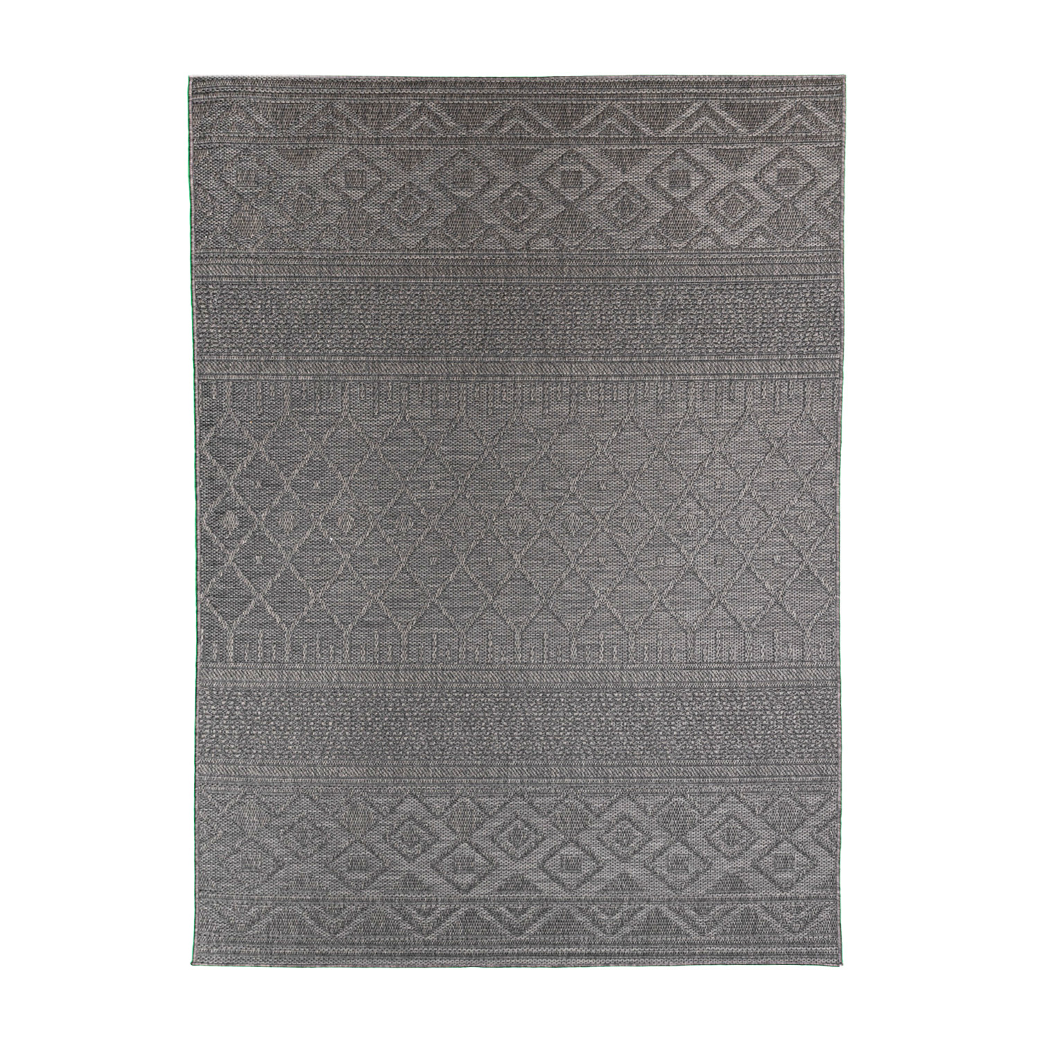 In- & Outdoor Teppich - Dunes Geo Grau - sfeer