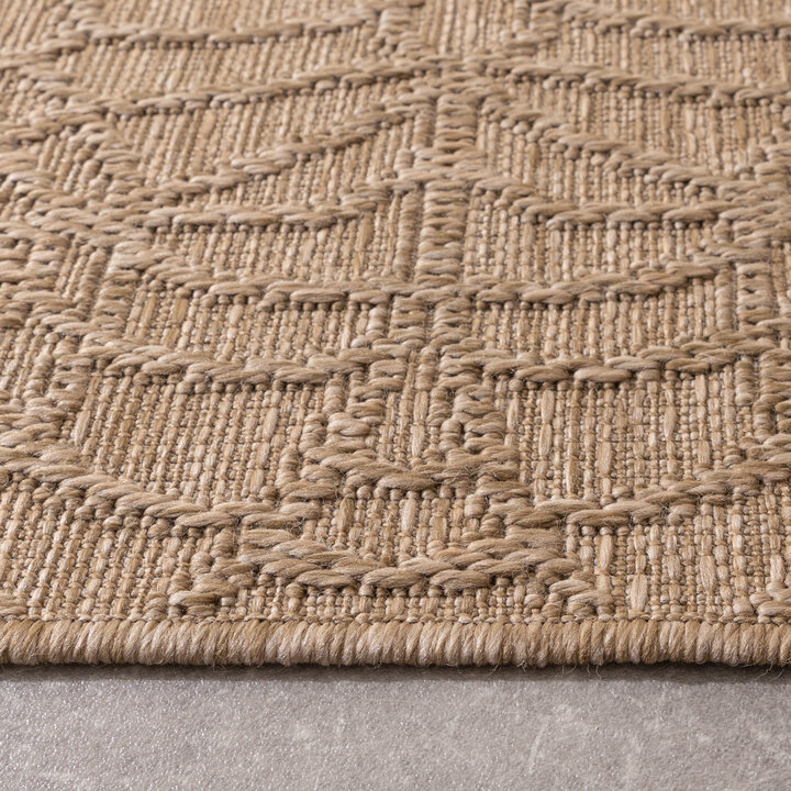 In- & Outdoor Teppich - Dunes Mandala Braun