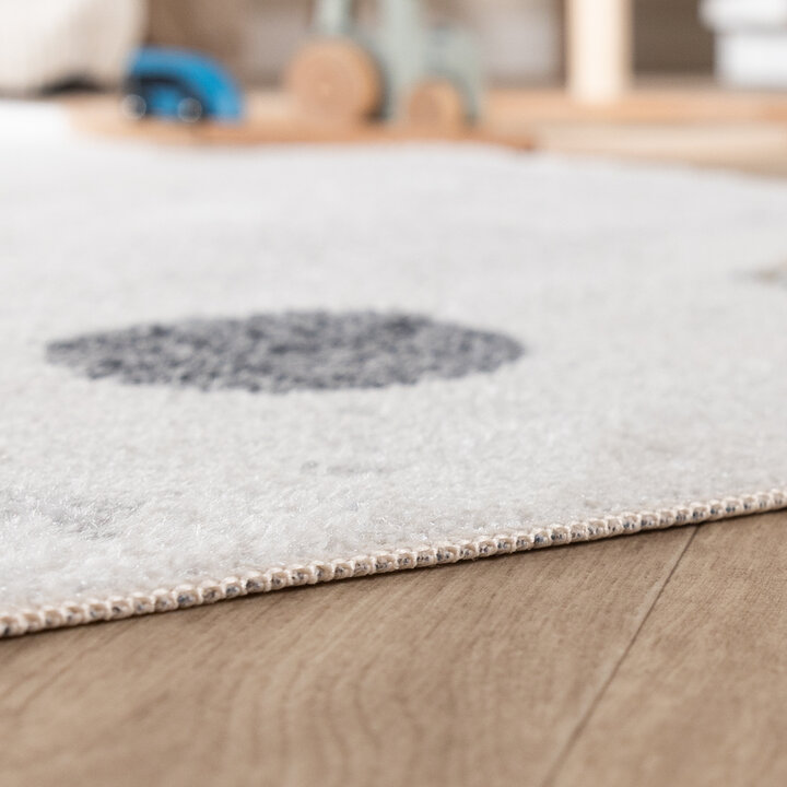 Waschbarer Kinderteppich - Mace Rocket Creme