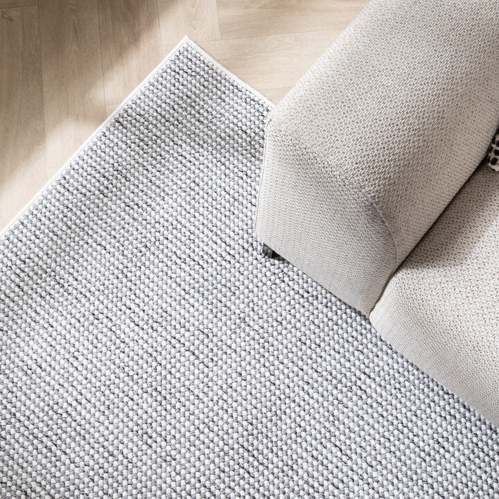 Kurzflor Teppich - Lykke Hellgrau