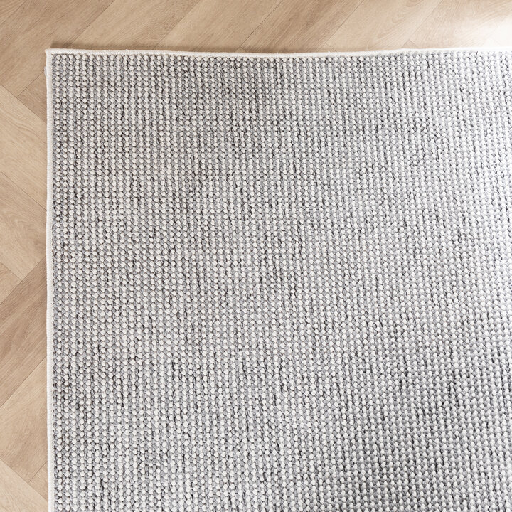 Kurzflor Teppich - Lykke Hellgrau