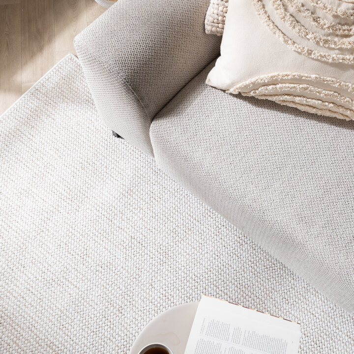 Kurzflor Teppich - Lykke Creme