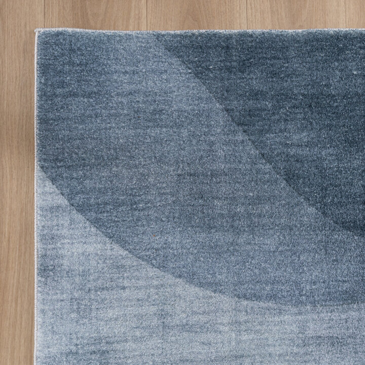 Moderner Teppich - Field Blau Grau