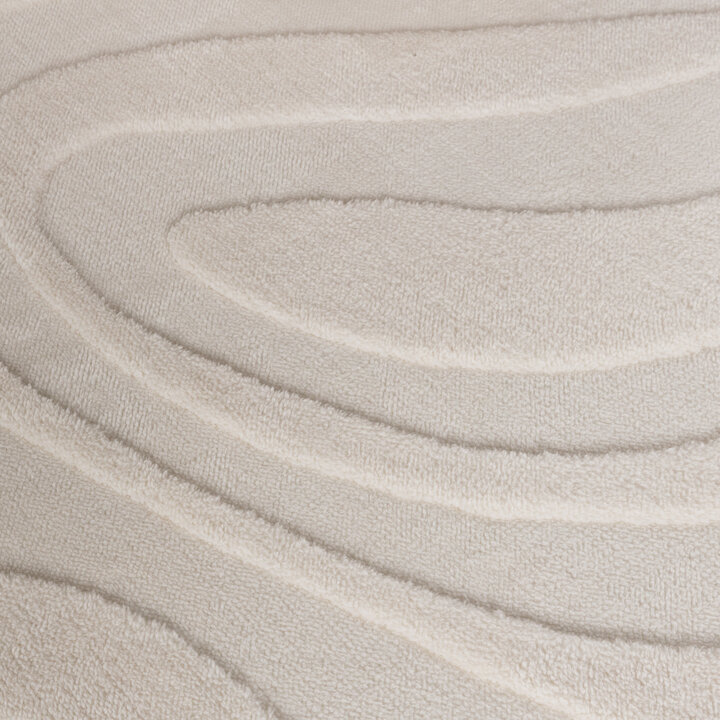 Runder Teppich Wohnzimmer - Charm Shapes Weiß